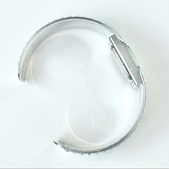 Pavé Crystal Ice Bangle Watch - Aurora Borealis - Picture 7 of 9
